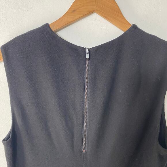 Vince Black Sleeveless Sheath Dress M Minimalist Career‎ Corpcore Quiet Luxury - Picture 7 of 9